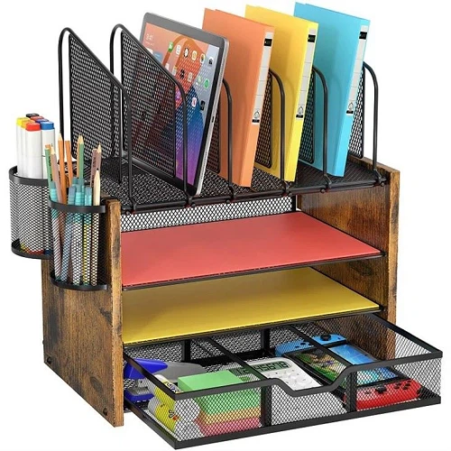 Wooden Desktop Organizer Wooden Desktop Organizer